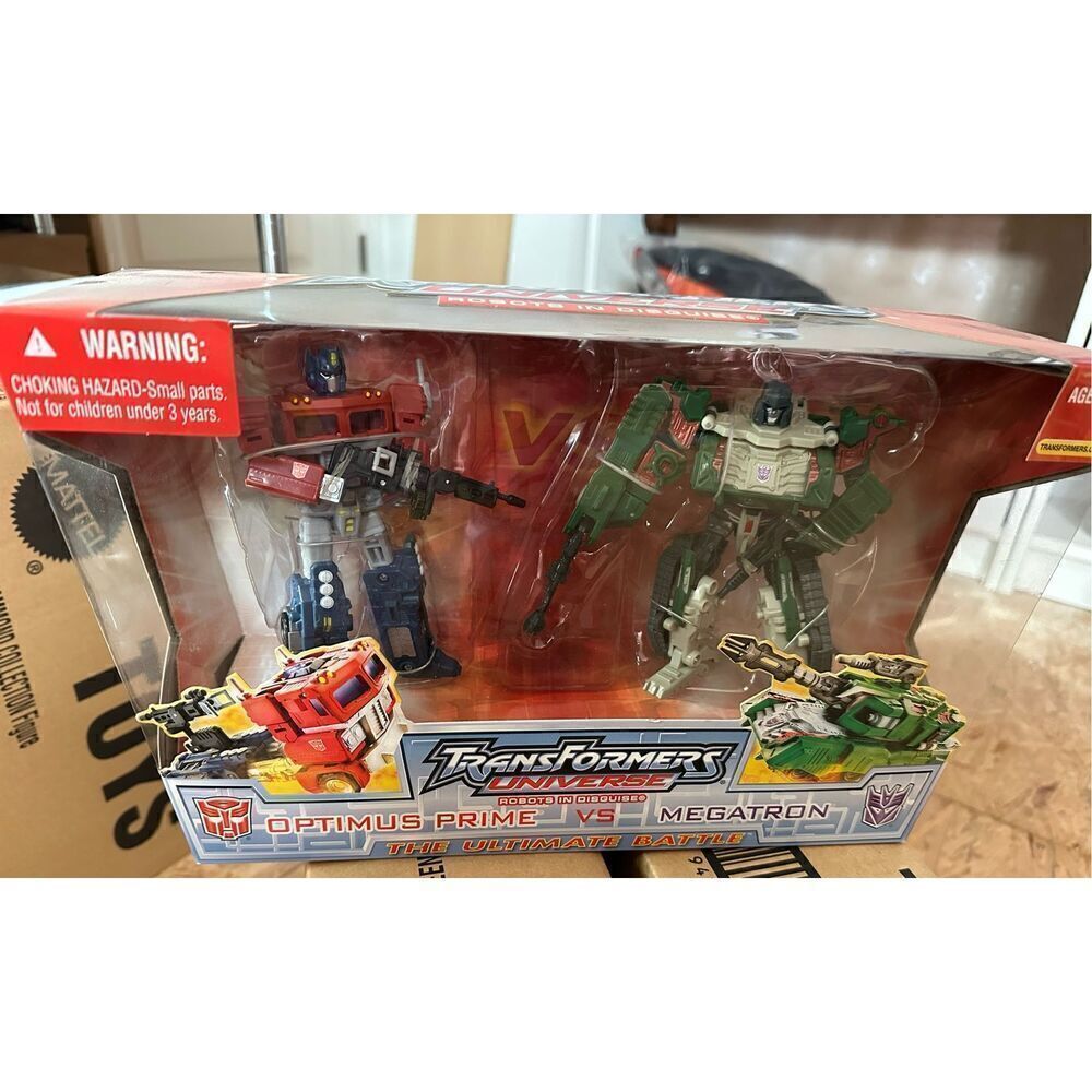 Hasbro Transformers Universe Optimus Prime vs Megatron Movie Set Action Figure N
